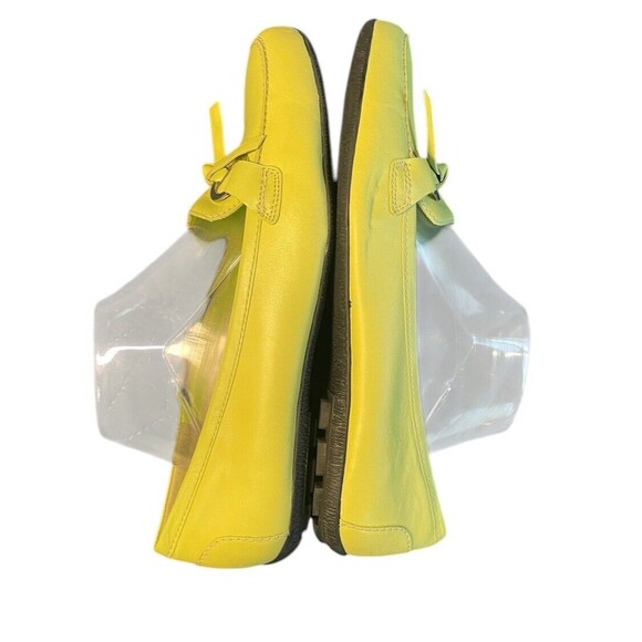 Cloud Walkers Lime Green Newport Leather comfort slip on shoes size 10 wide - Picture 5 of 12